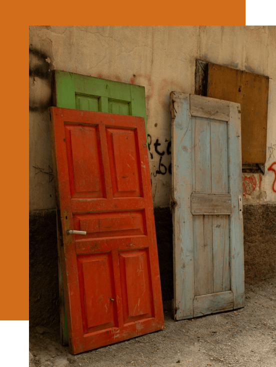 PORTES SUR FOND